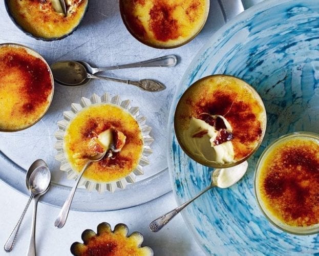 White chocolate creme brulees