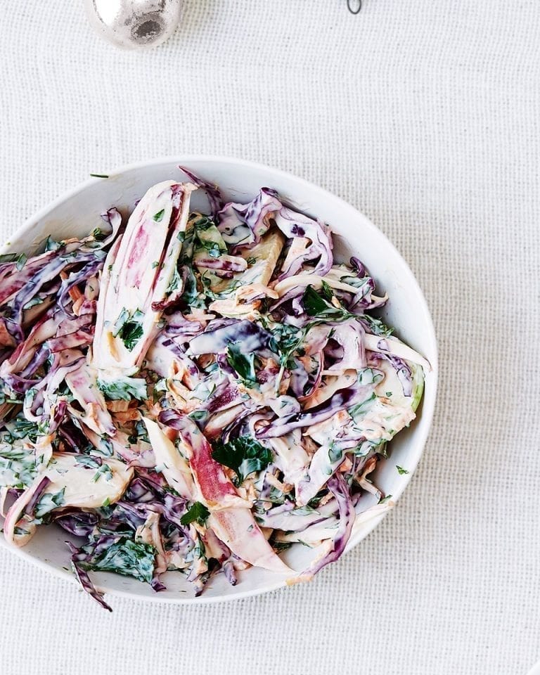 Chicory, carrot and dill coleslaw