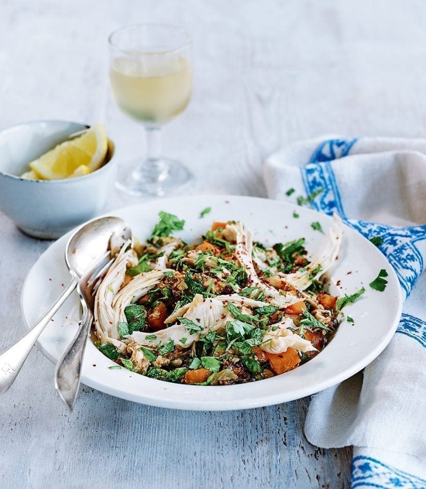 Turkish lentils with chicken and carrots-image