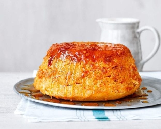 Healthier steamed syrup sponge