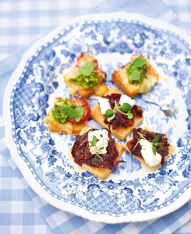 Vegetarian canapé bites recipe delicious. magazine