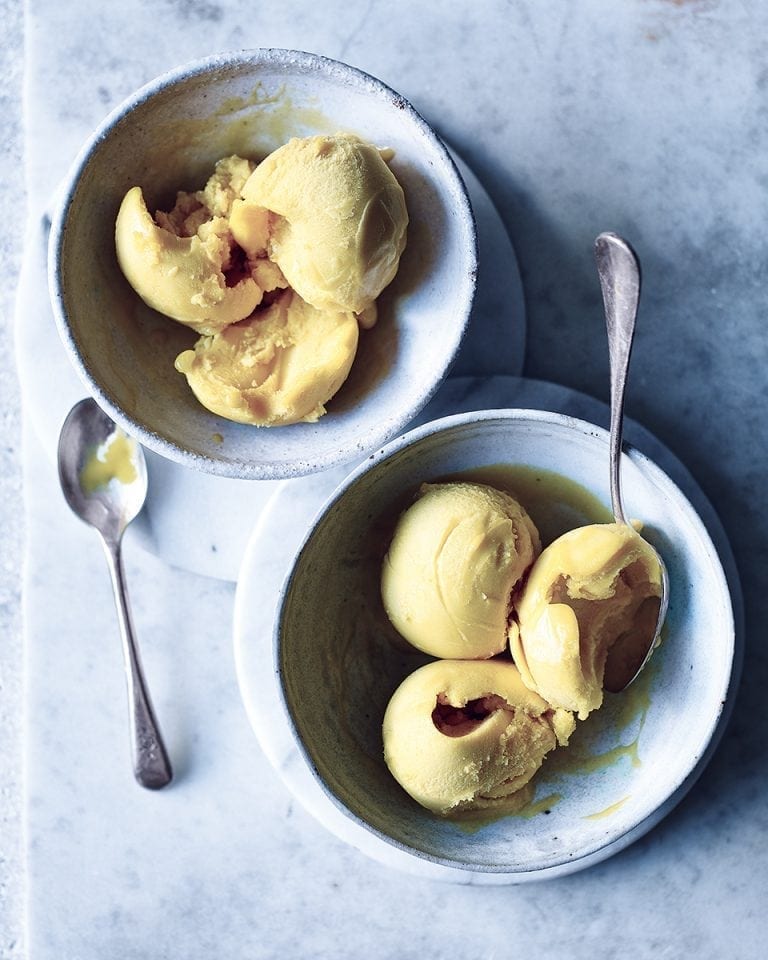 Mango and lime sorbet recipe | delicious. magazine