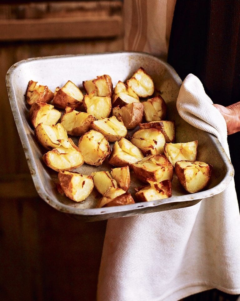 Twice-roasted potatoes