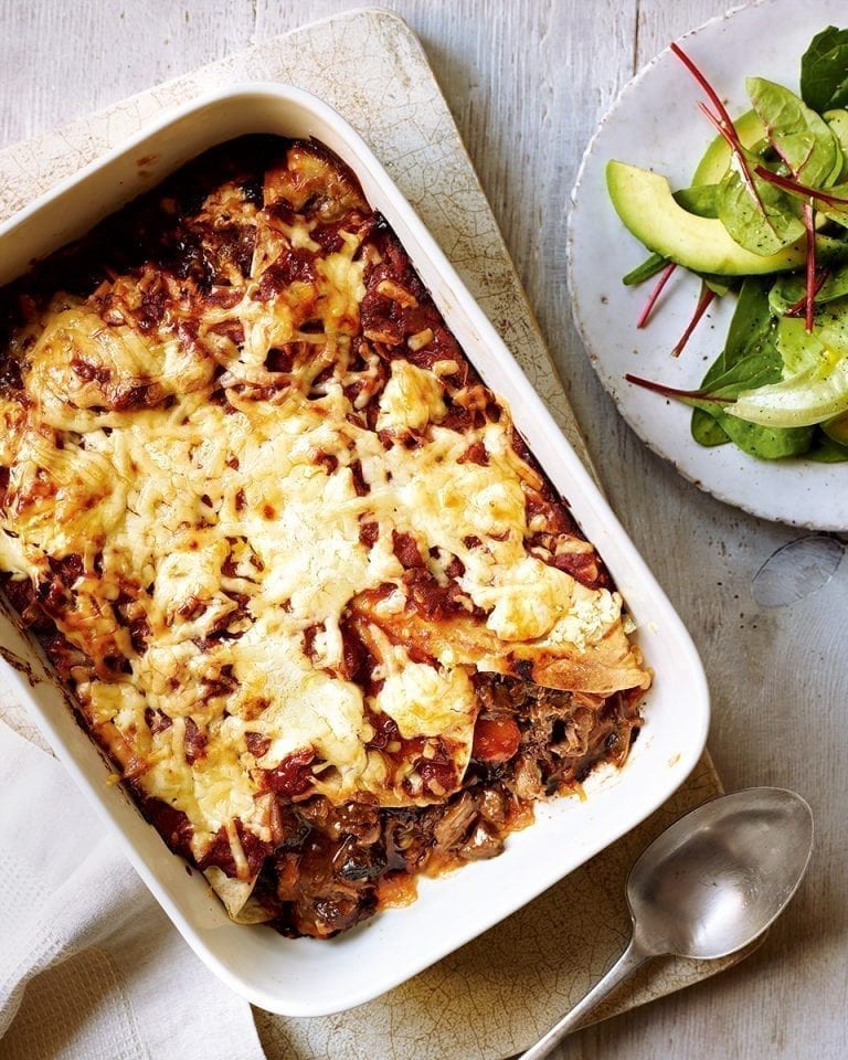 Beef enchiladas