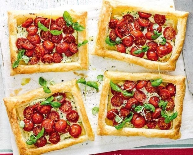 cherry tomato tarts
