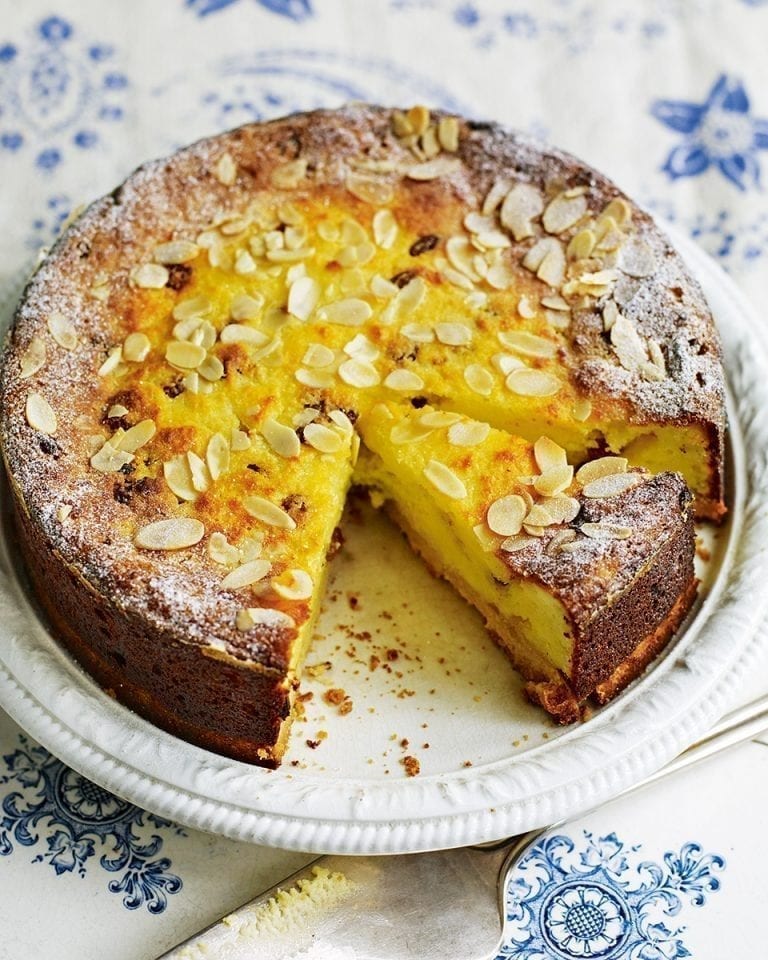 Italian sultana and ricotta torte recipe | delicious. magazine