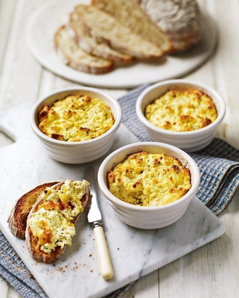 Baked ricotta with chilli and thyme