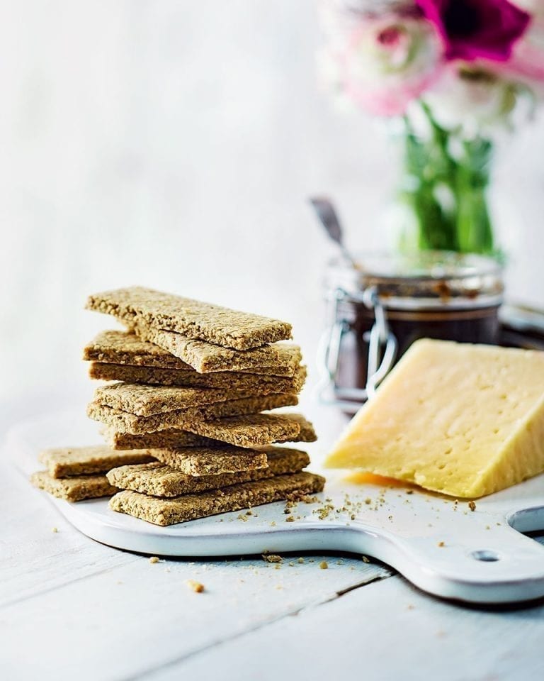 Cheesy oat biscuits