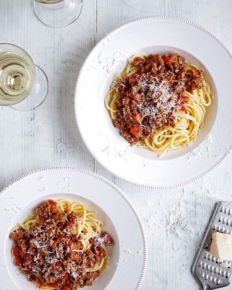 Easy spaghetti bolognese