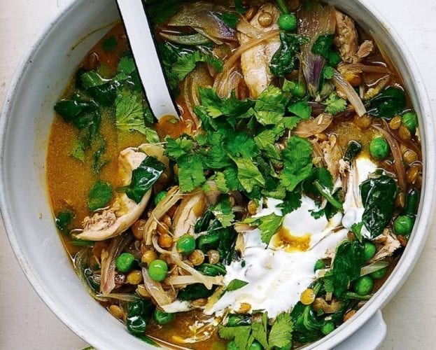 Chicken and lentil curry