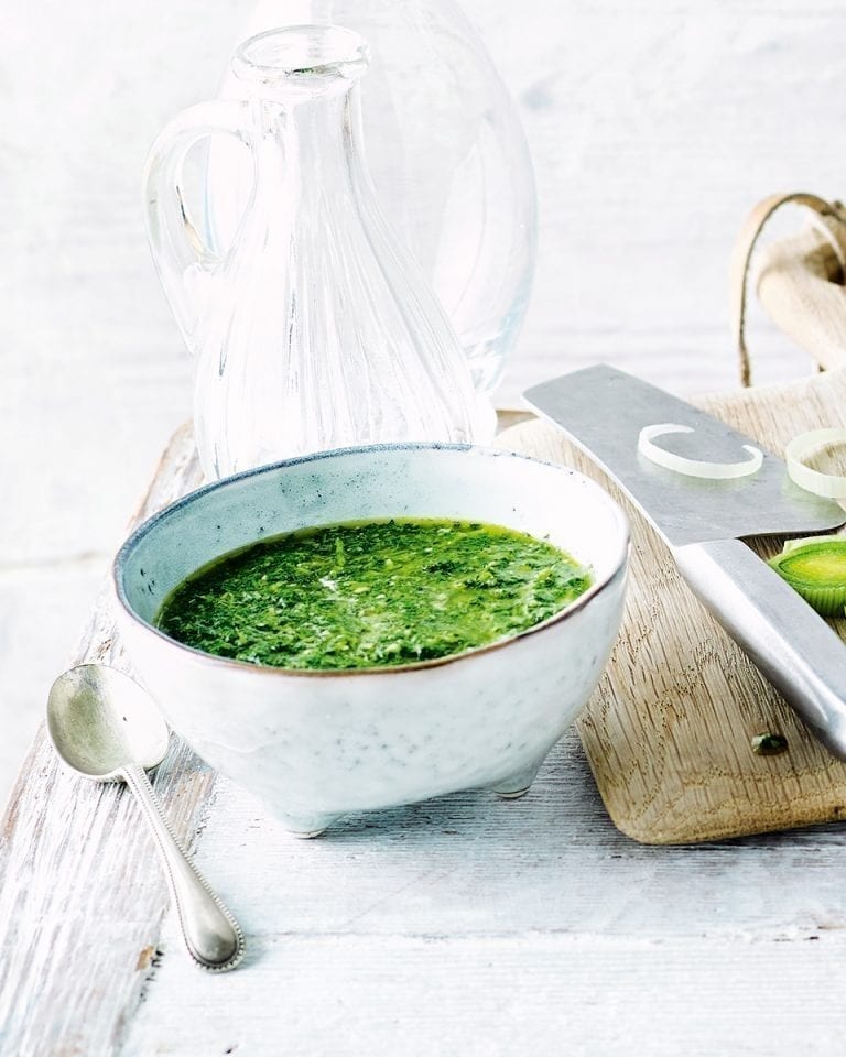 Green herb salsa