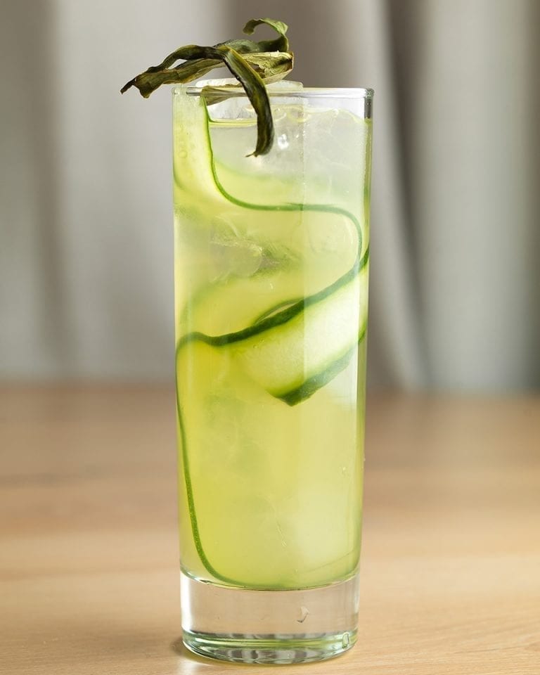 Cucumber cooler cocktail