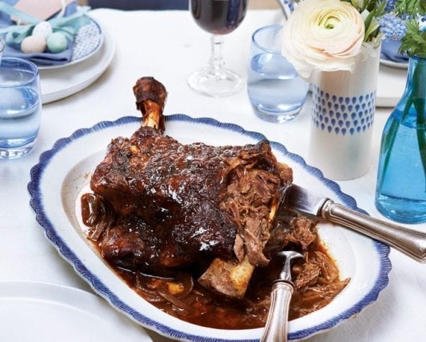 slow-roasted shoulder of lamb