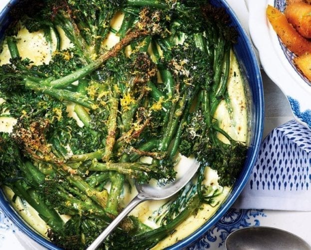 Warm broccoli with anchovies and red chilli