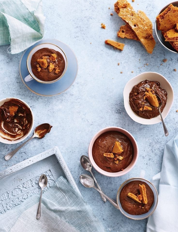 Crunchie honeycomb chocolate mousse