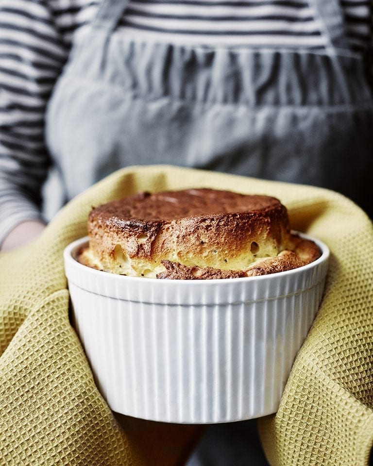 British cheese soufflé recipe delicious. magazine