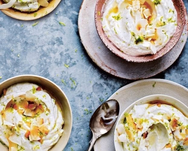 Strawberries and rosé syllabub
