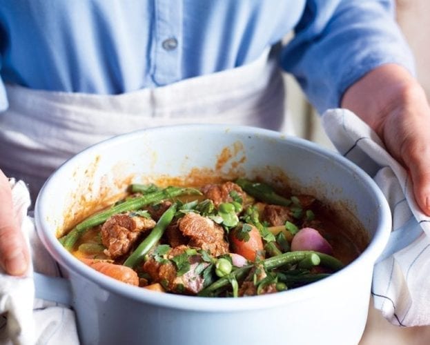Braised Oriental lamb