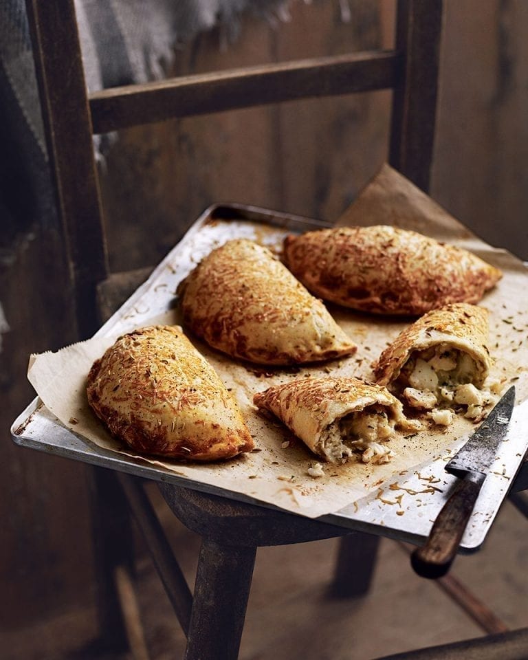 Smoked haddock, cheddar and parsley pasties