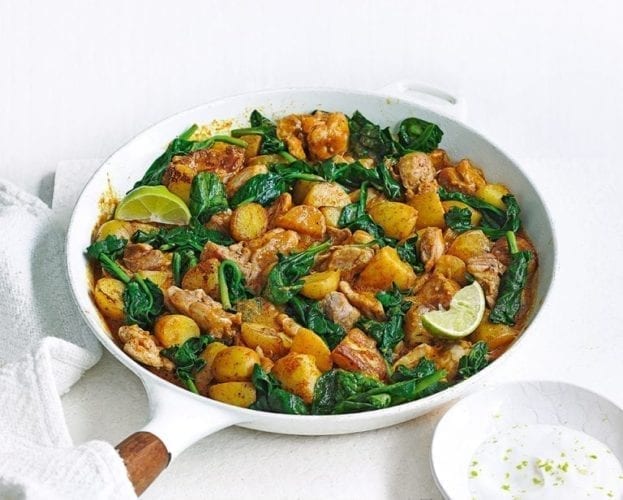Thai-style chicken and potato curry