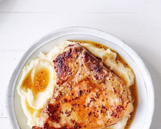 Glazed pork chops