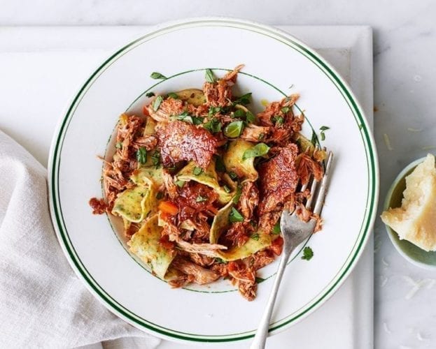 Duck ragu pasta