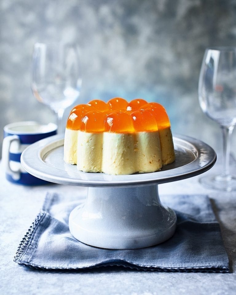 Aperol spritz blancmange