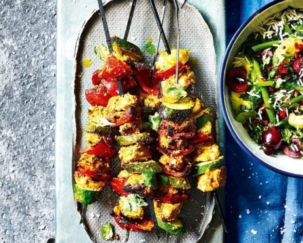Moroccan shish sesame skewers
