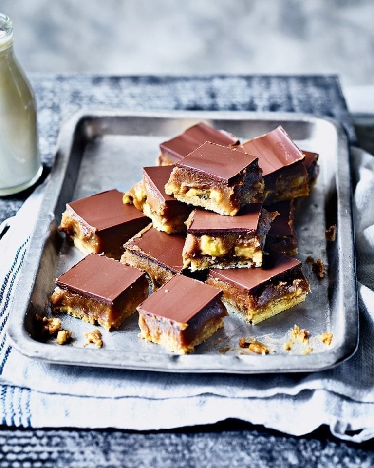 Banoffee millionaire’s shortbread