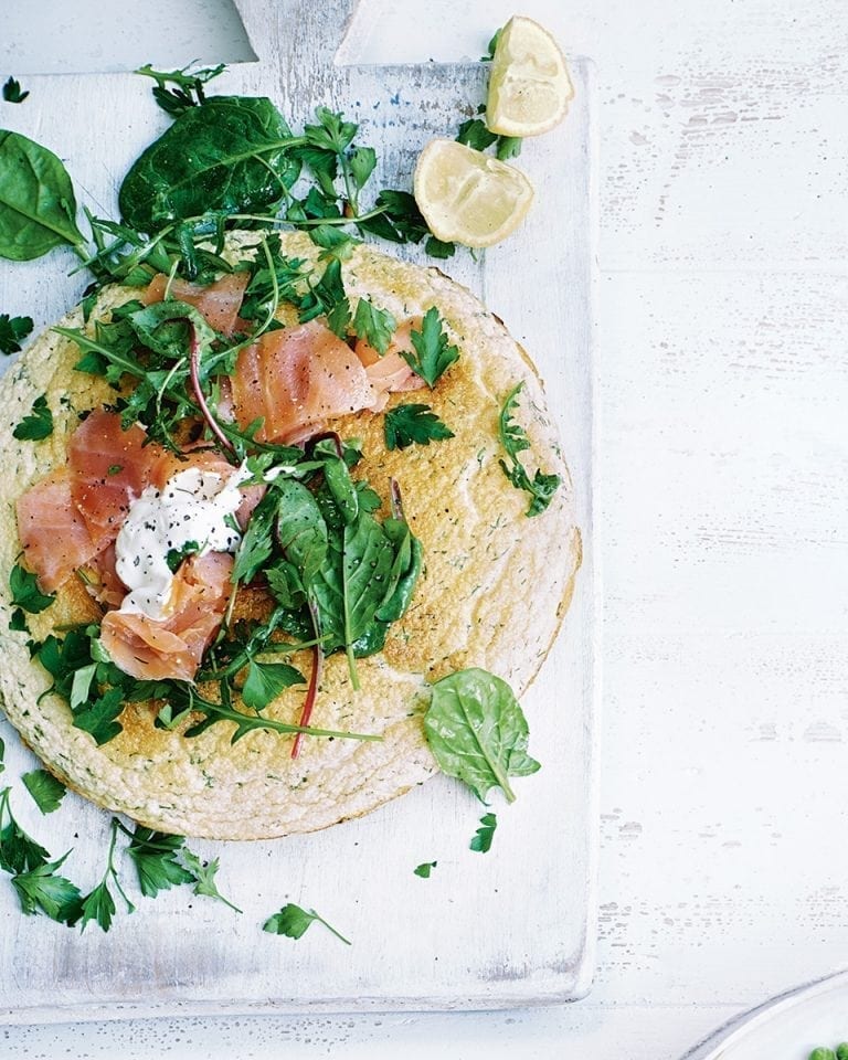 Smoked salmon souffléd omelette recipe | delicious. magazine
