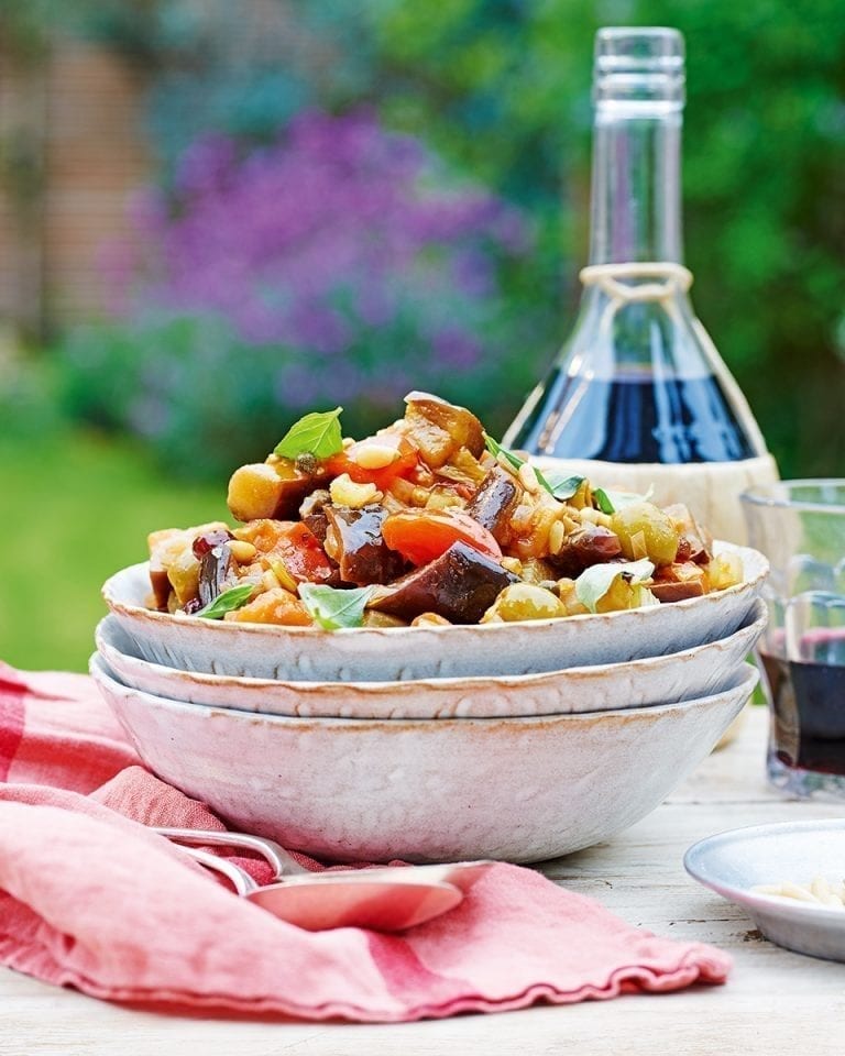 Antonio Carluccio’s caponata Siciliana (Sicilian vegetable stew)