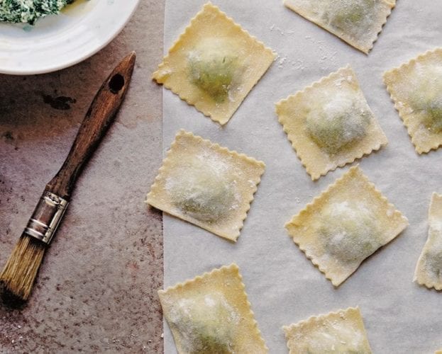 spinach tortelli