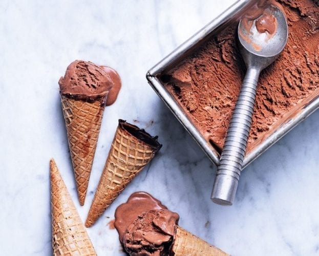 Healthier chocolate ice cream