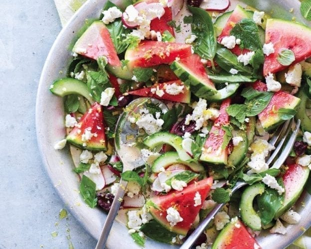 Watermelon and feta salad