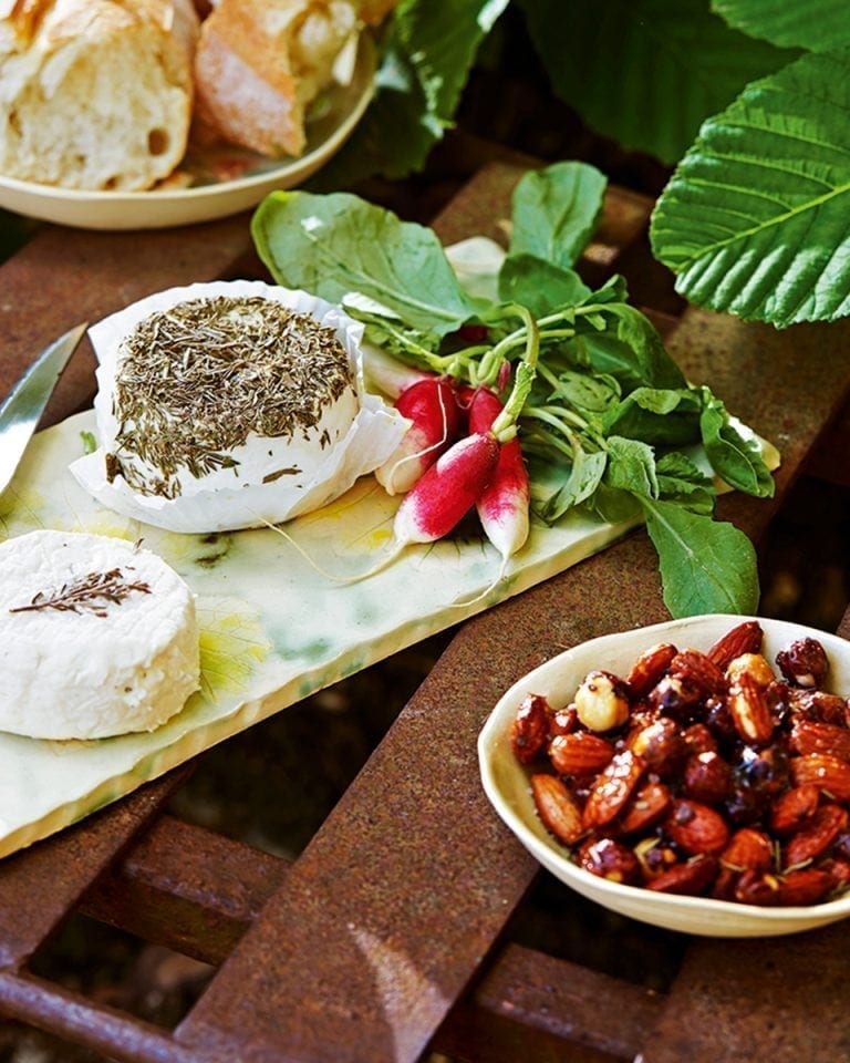 Honey and rosemary roasted nuts recipe | delicious. magazine