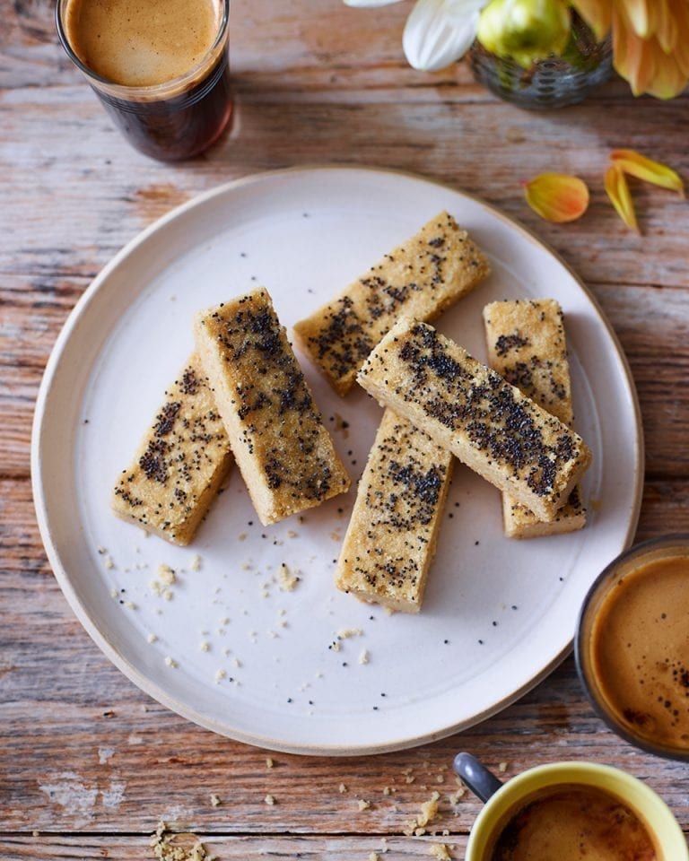 Gill Meller’s brown butter and poppy seed shortbread biscuits