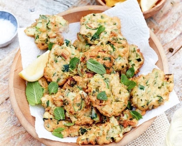 Parmesan cauliflower fritters