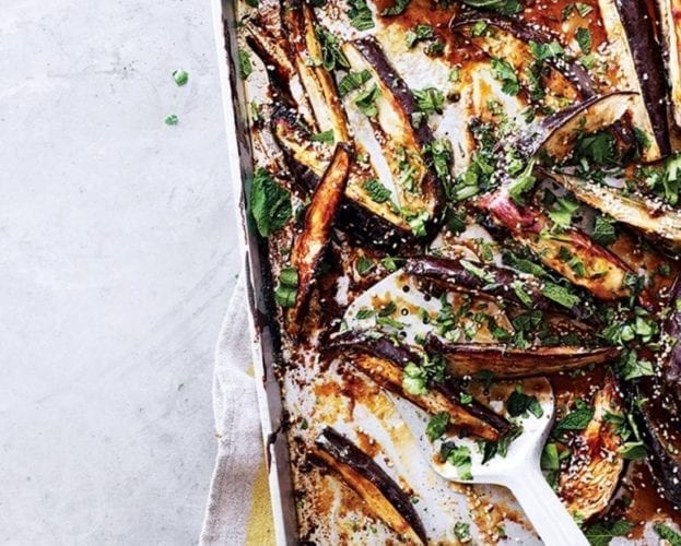 aubergine wedges