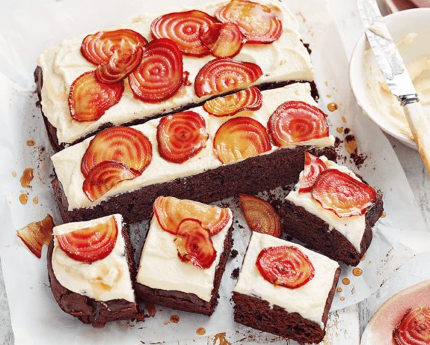 Beetroot and chocolate traybake