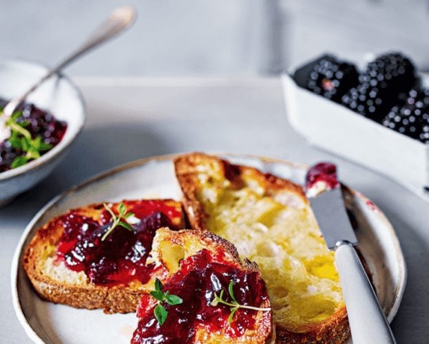 Apple and blackberry jam