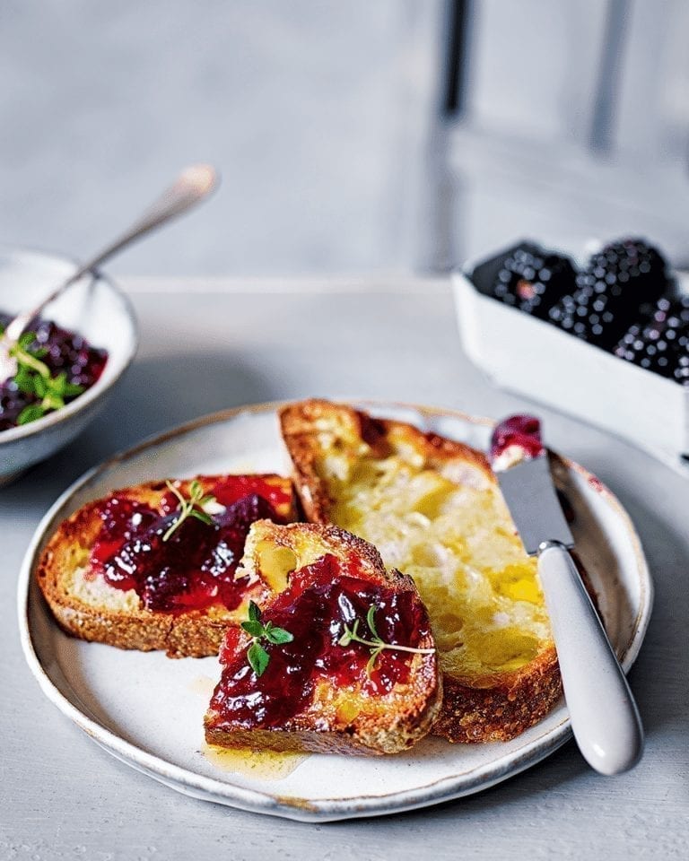 Apple and blackberry jam