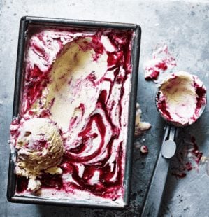 Cherry ripple ice cream bars recipe | delicious. magazine