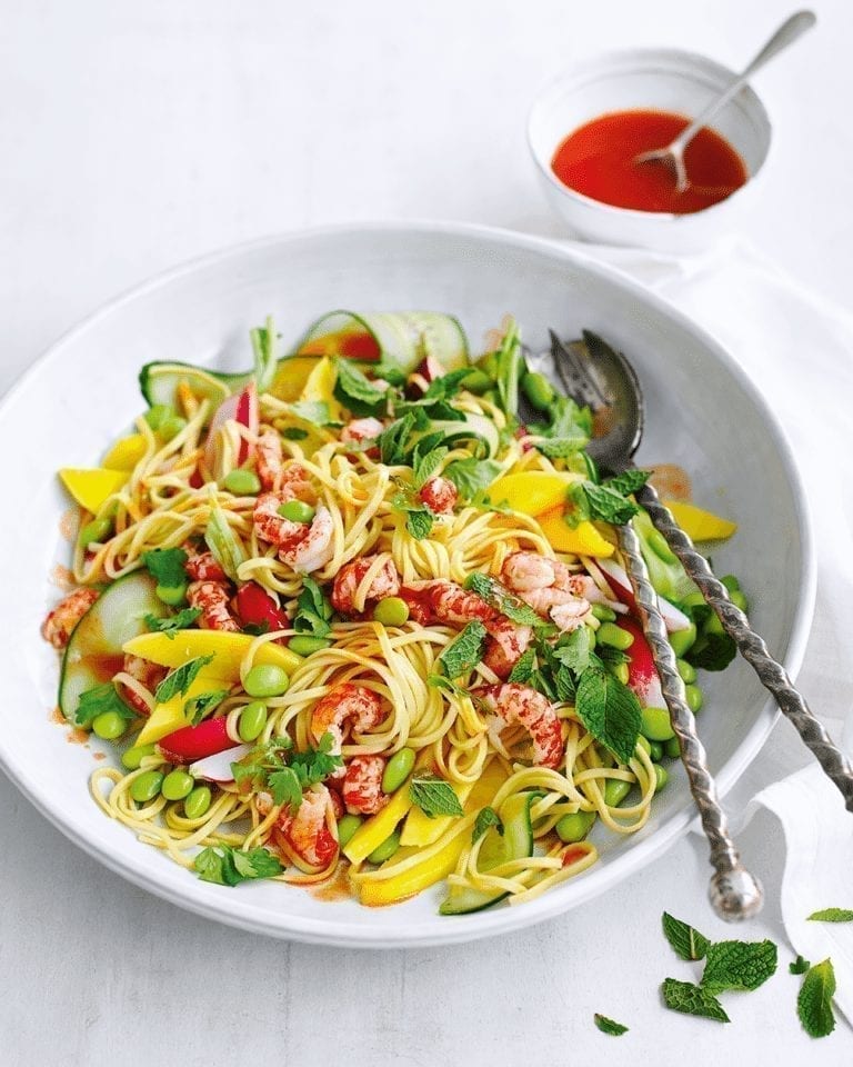 Crayfish and mango salad