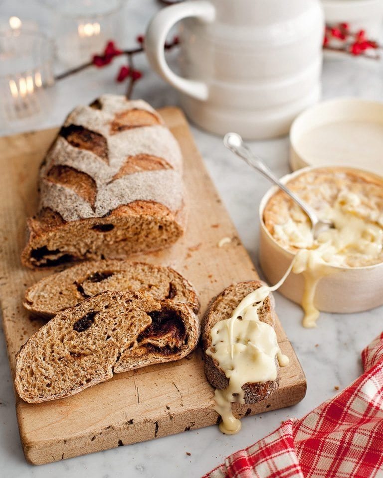 Cardamom and prune bread