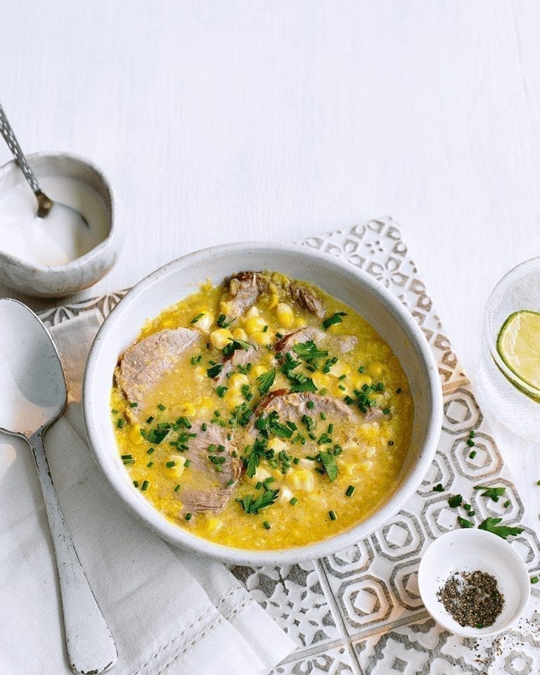 Pork and sweetcorn chowder