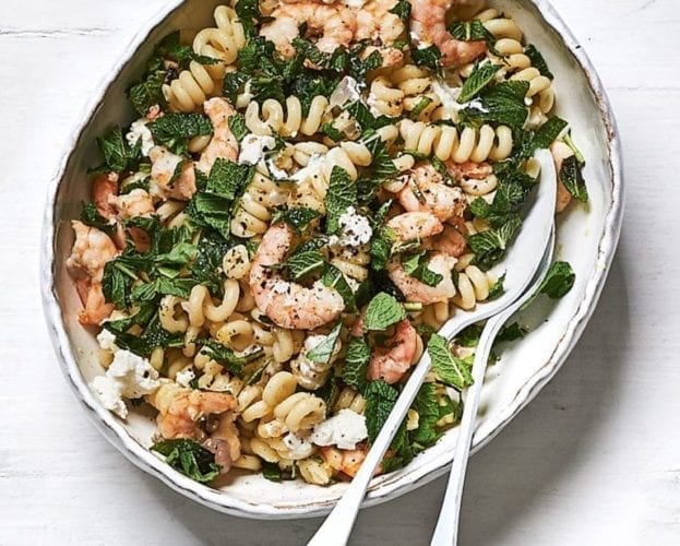 Chilli tomato and prawn pasta