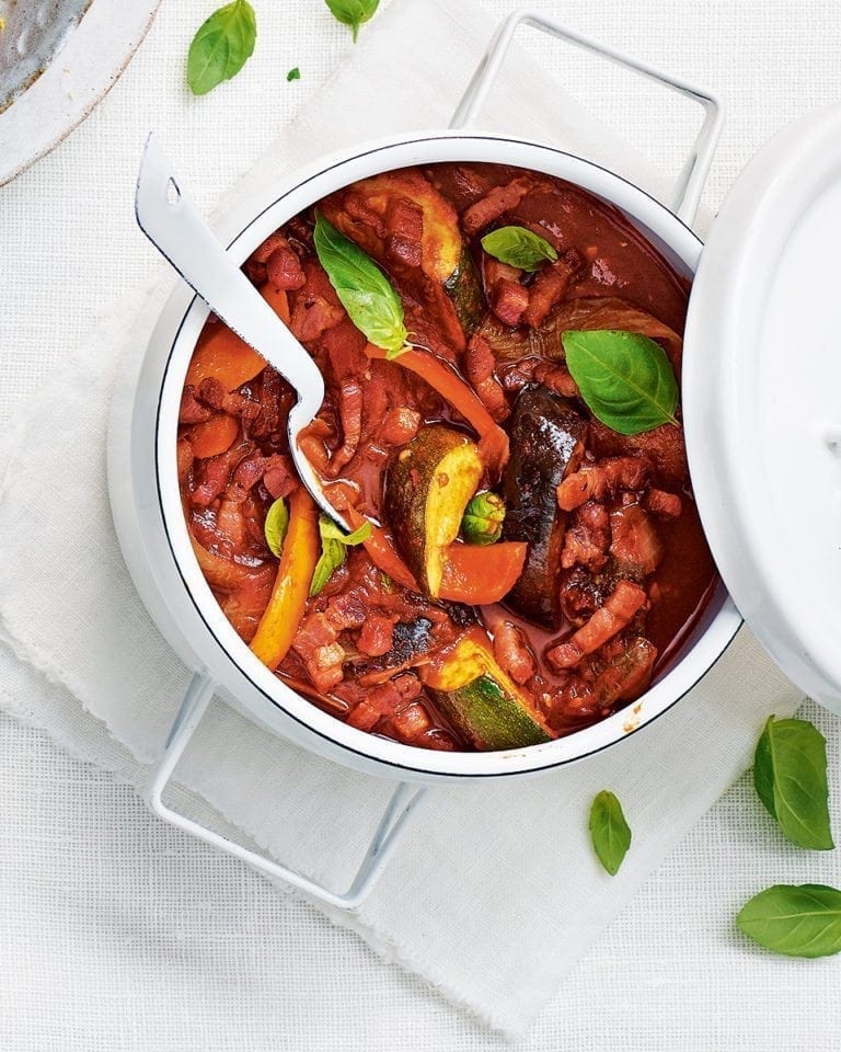 image of Ratatouille With Bacon recipe by Delicious Magazine