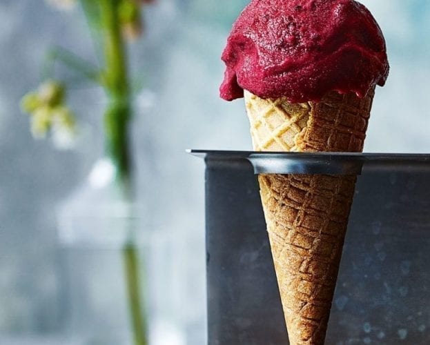 Blackberry sorbet