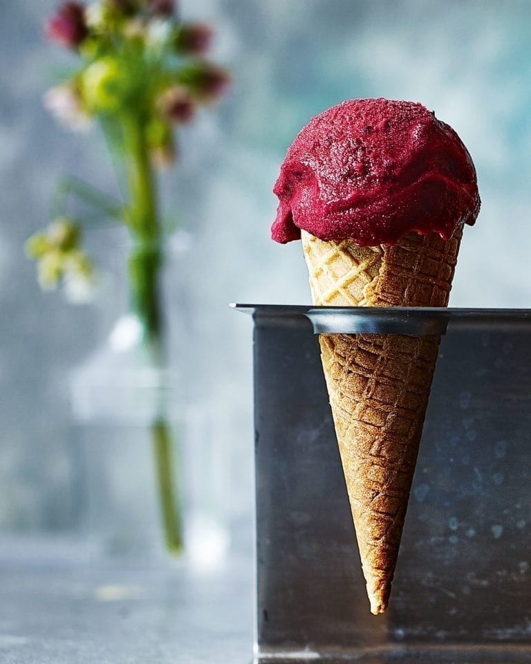 Blackberry sorbet