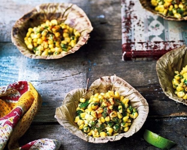 Corn chaat